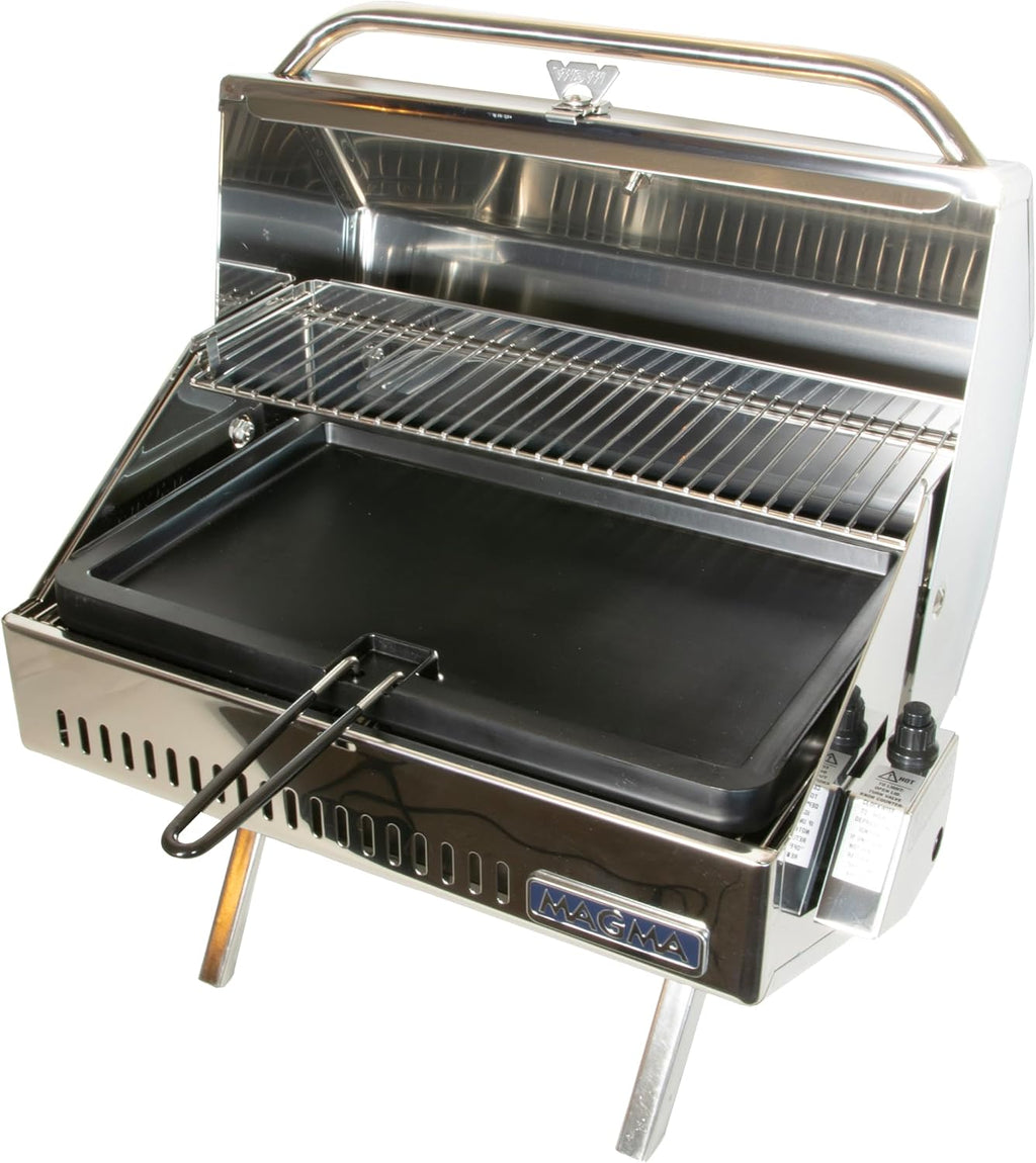Magma A10-197-2 Reversible Griddle for 12'x18' Grill Surface | Cast Aluminum Grill Griddle | Non-Stick Cooking Surface | Portable BBQ Accessory