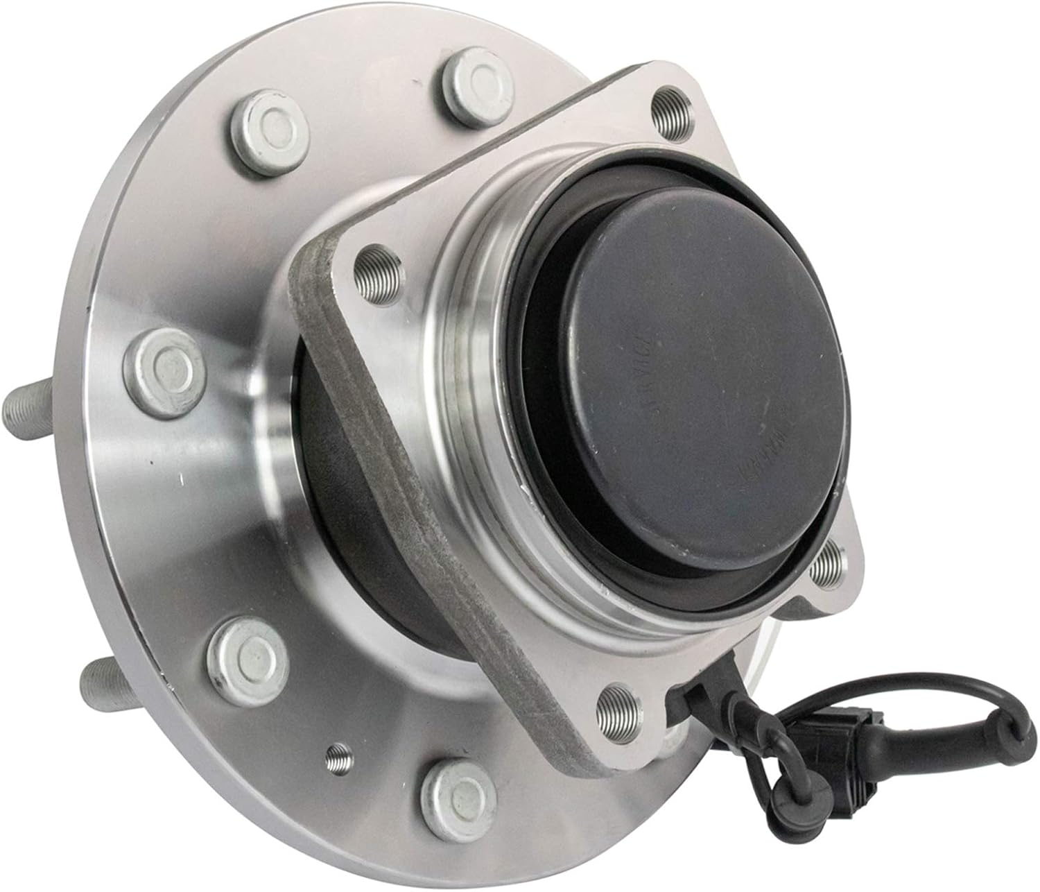 TRQ 2 Piece Front Wheel Bearing & Hub Assembly Set with ABS Sensor Compatible with 2011-2019 Chevrolet Silverado 3500 HD GMC Sierra 3500 HD