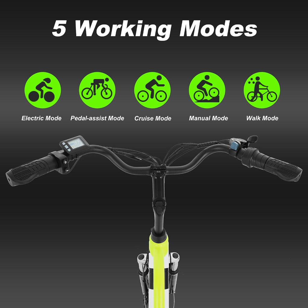 ZNH Electric Bike for Adults with 1000W Motor & 624/940.8 Wh Built-in Removable Battery, 70Miles 25 MPH Step Thru Electric Bicycle, 24'/26' Commuter E Bikes with 7-Speed, UL 2849 Certified