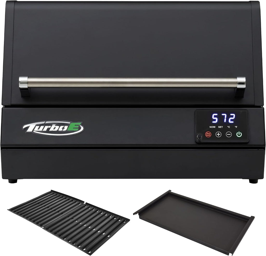 Turbo E XL Electric Grill, 1700W Infrared, Warming Rack and Probe, Apartment Friendly