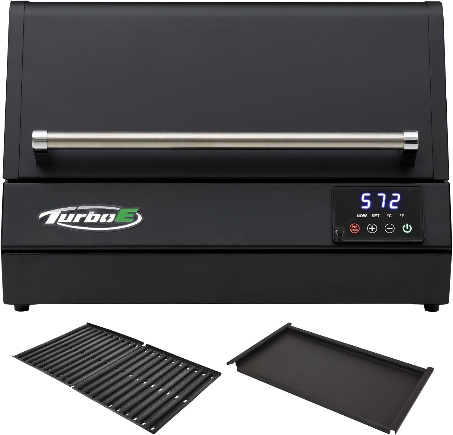Turbo E XL Electric Grill, 1700W Infrared, Warming Rack and Probe, Apartment Friendly