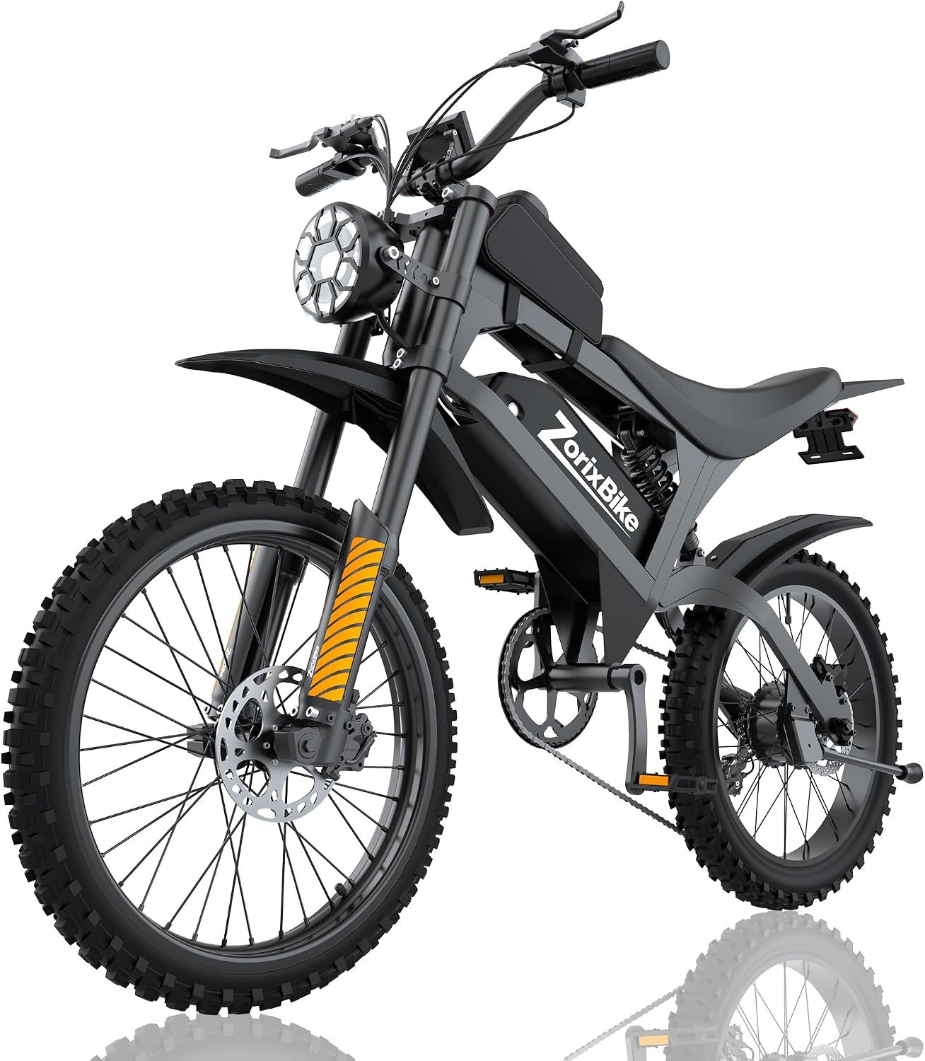 Electric Bike for Adults,48V 20AH - Peak Power 1500/3000W Brushless Motor Electric Bicycle - Max Speed 31-35MPH - Max 80 Miles Range - 20' x 4.0' Fat Tire Dirt E-Bike,7-Speed - UL 2849