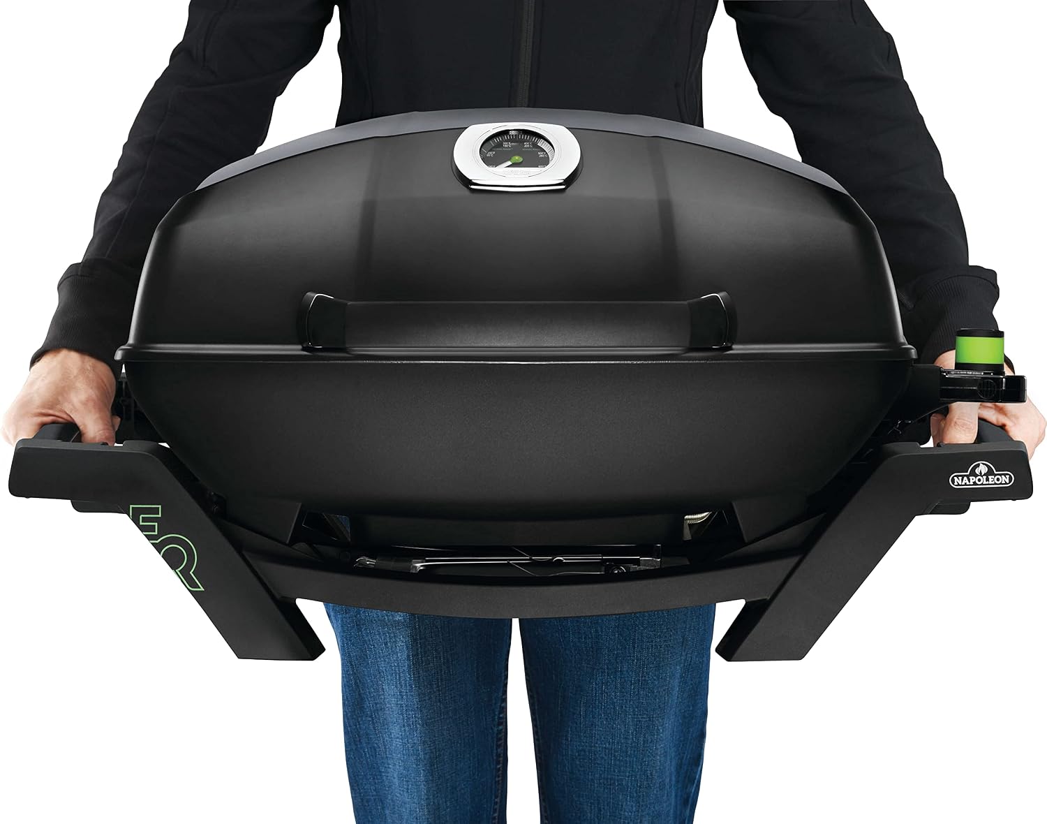 Napoleon TravelQ PRO285E Portable Electric Grill, Black, Tailgating, Camping, and Small Outdoor Spaces