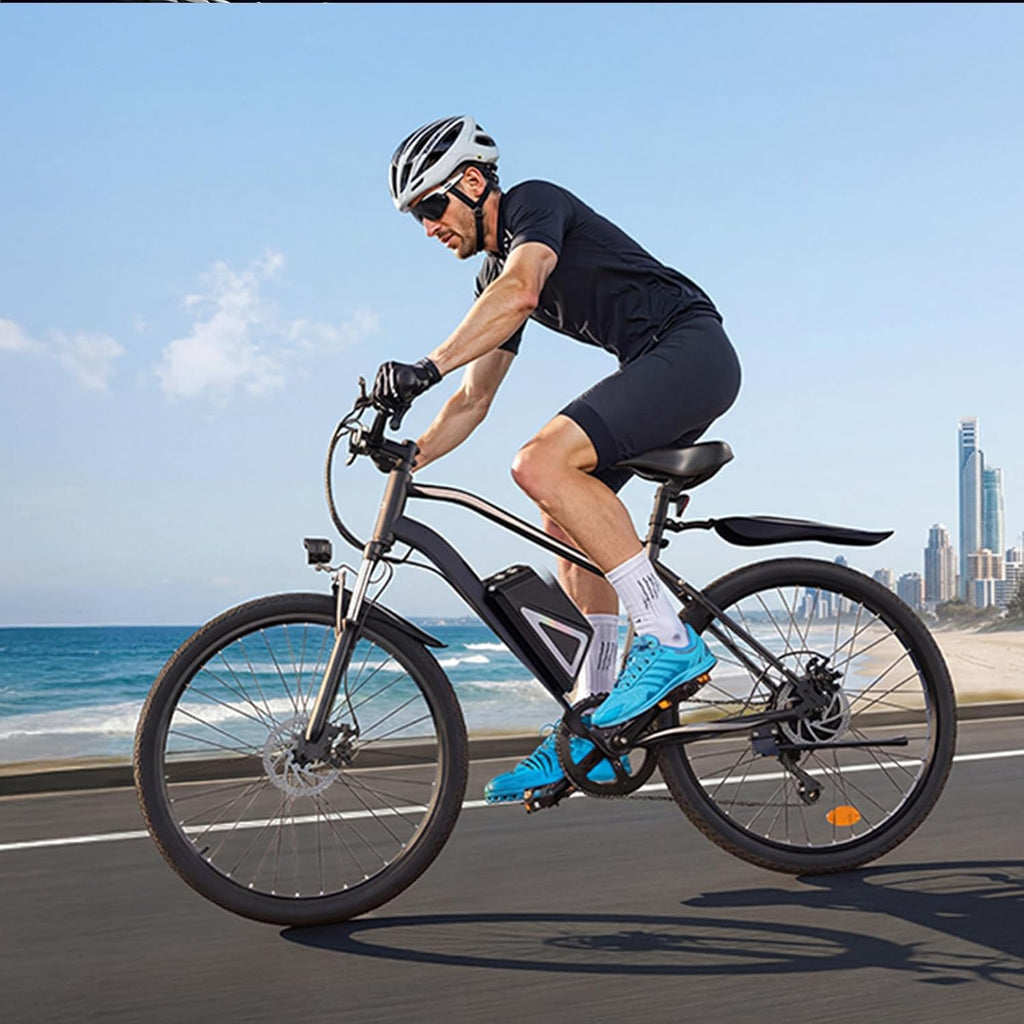 Electric Bike - Electric Bike for Adults, 1500w/1000W/750W Peak Motor, Up to 55 Miles, 20MPH EBike, 26'' Tires Lightweight E Bike for Commuting Mountain Road Sand