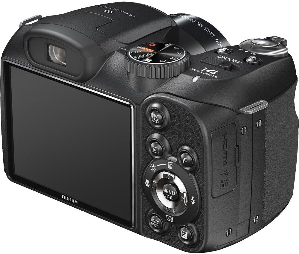 Fujifilm FinePix S2950 14 Megapixel Bridge Camera - Black - 3 LCD - 18x Optical Zoom
