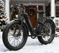 PUCKIPUPPY Electric Bike for Adults 960W, 26' Fat Tire, Step-Through Design Electric Mountain Hunting Bike, 48V 15AH Max 28MPH Off-Road Ebike with Rear Storage Shelf