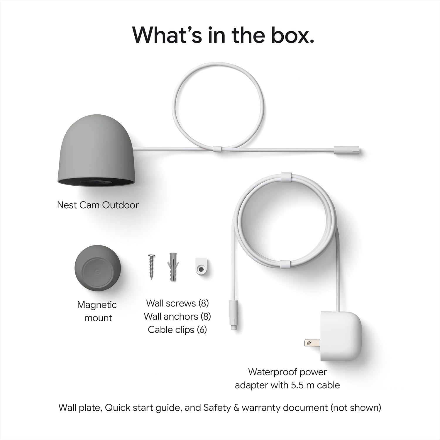 Google Nest Cam Outdoor (Wired, 2nd Gen) - Security Camera with 2K Video and Gemini, Night Vision, 2-Way Audio - Works with Google Home - 2025 Model - Hazel