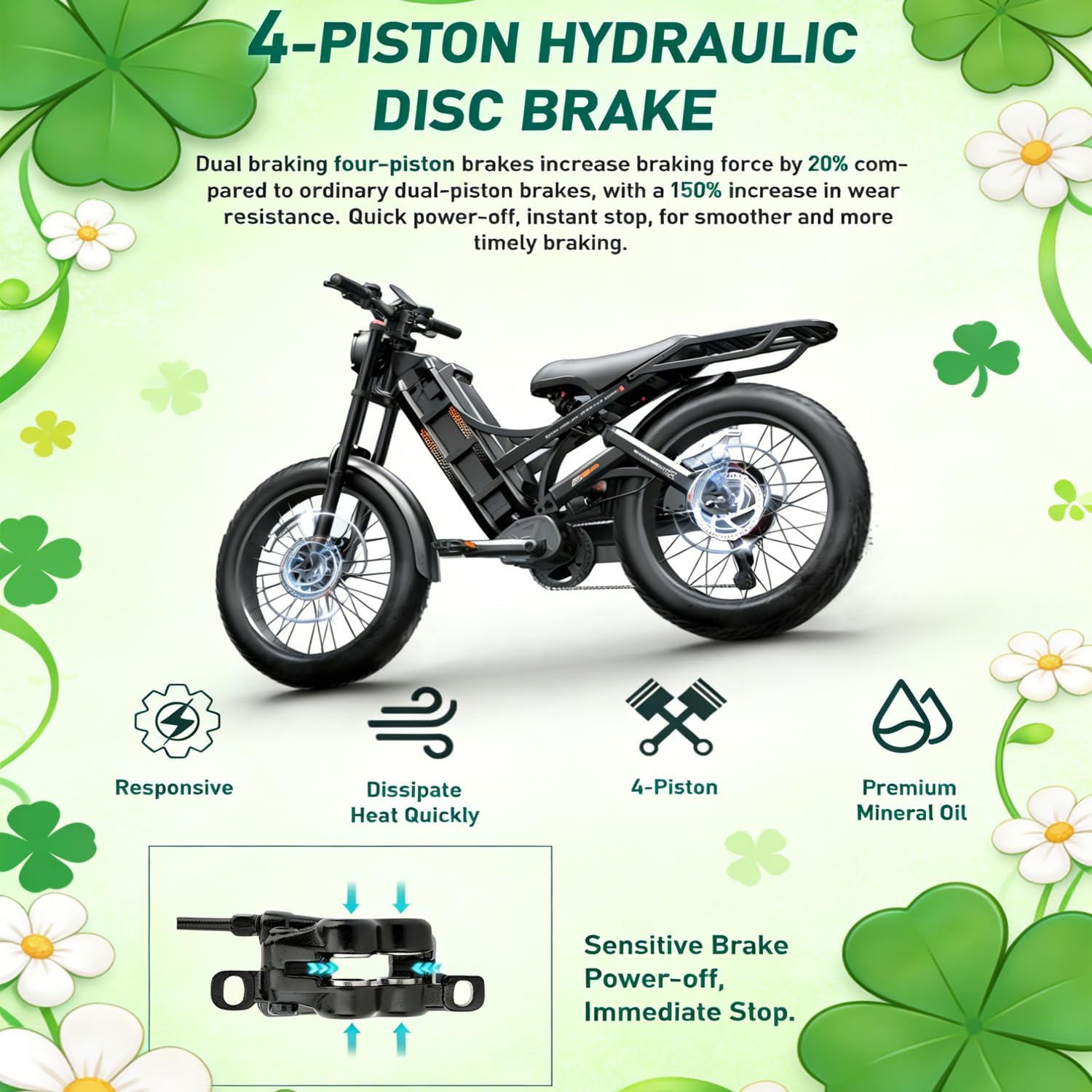 eAhora 2026 Romeo Pro 3 5600W 50Mph High-Torque Ebike, 60V 80Ah 250-Mile Long Range Electric Bike for Adults, Adjustable Air Suspension, 26'' Puncture-Proof Tire, UL 2849 Certified by TÜV