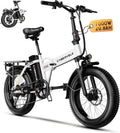 1000 Peak Electric Bike for Adults,up 80 Miles Removable Battery Ebike, 20' Electric E Bike with 7-Speed,Adult Electric Bicycles for Commute Beach Snow All Terrain