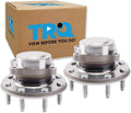 TRQ 2 Piece Front Wheel Bearing & Hub Assembly Set Compatible with 2020-2022 Chevrolet Silverado 2500 HD Silverado 3500 HD GMC Sierra 2500 HD Sierra 3500 HD