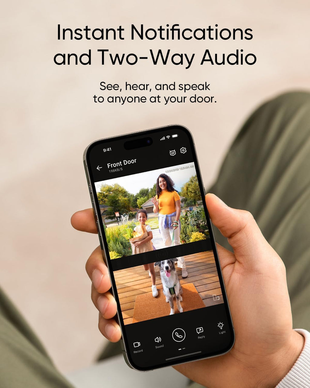 eufy Security Video Doorbell E340,No Subscription,Dual Cameras,2K FHD,Head-to-Toe View, Doorbell Camera Wireless & Wired, Color Night Vision, Two-Way Talk, AI Motion/Package Detection, Built-in 8GB