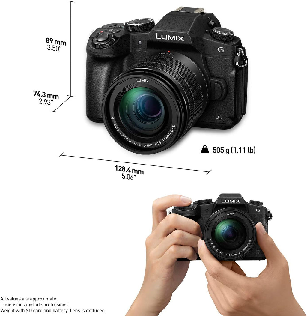 Panasonic Lumix G85 Mirrorless Camera with 12-60mm Lens and Pixel Advance Accessories Bundle | DMC-G85MK | panasonic lumix g85