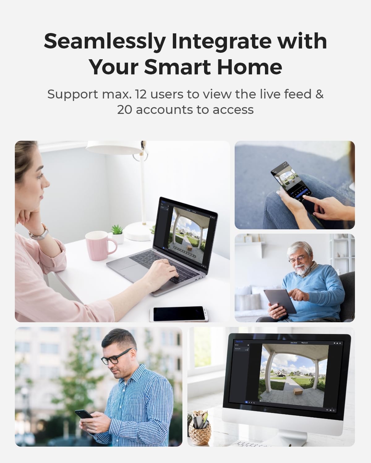 REOLINK Video Doorbell Camera, Battery Version, 2K 150°x150° Head-to-Toe View, 2.4/5 GHz Dual-Band WiFi, Person/Vehicle/Package Detection, Two-Way Talk, No Monthly Fees (Chime not Included)
