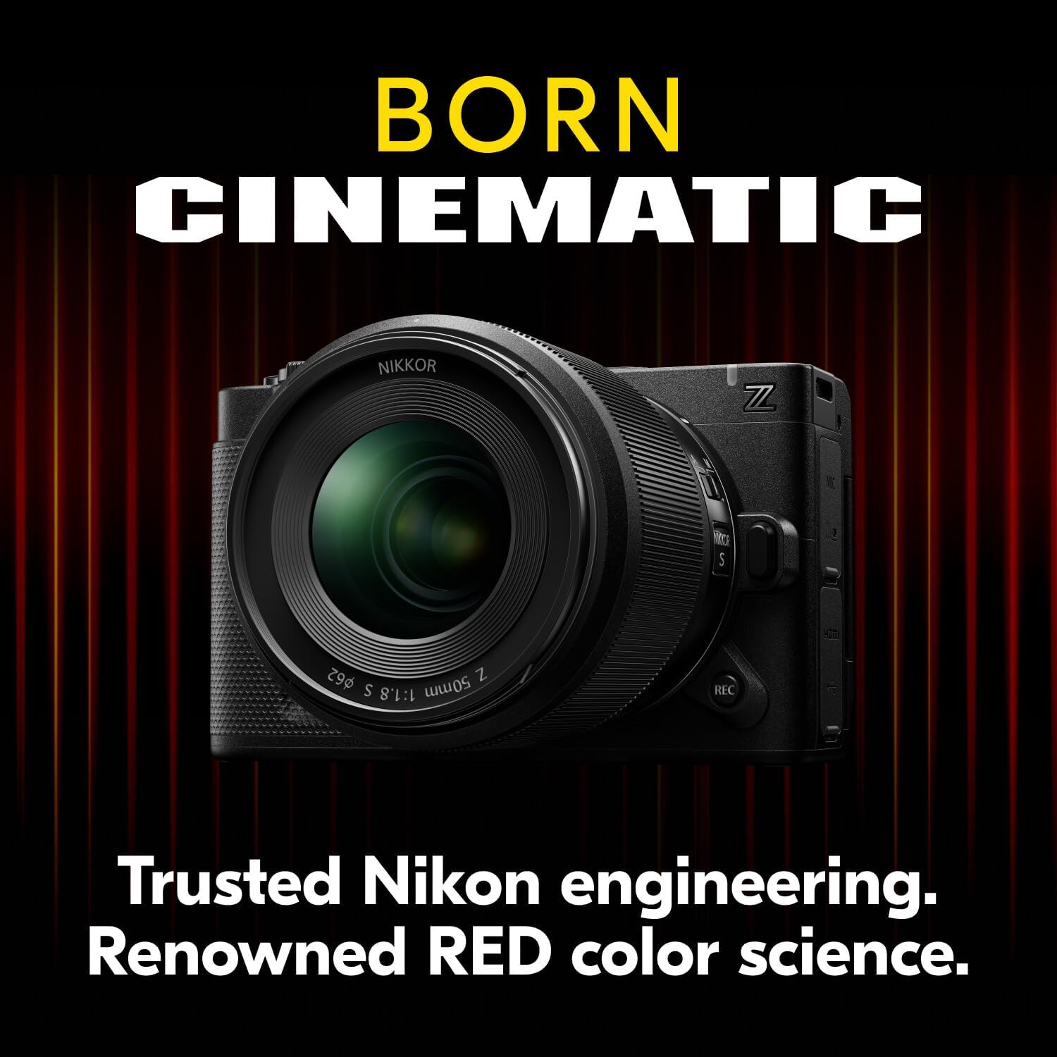 Nikon RED Z Cinema | ZR Cinema Camera | 32-Bit Float Audio RED Color Science 6K Full-Frame Camera Body with 4' DCI-P3 Monitor