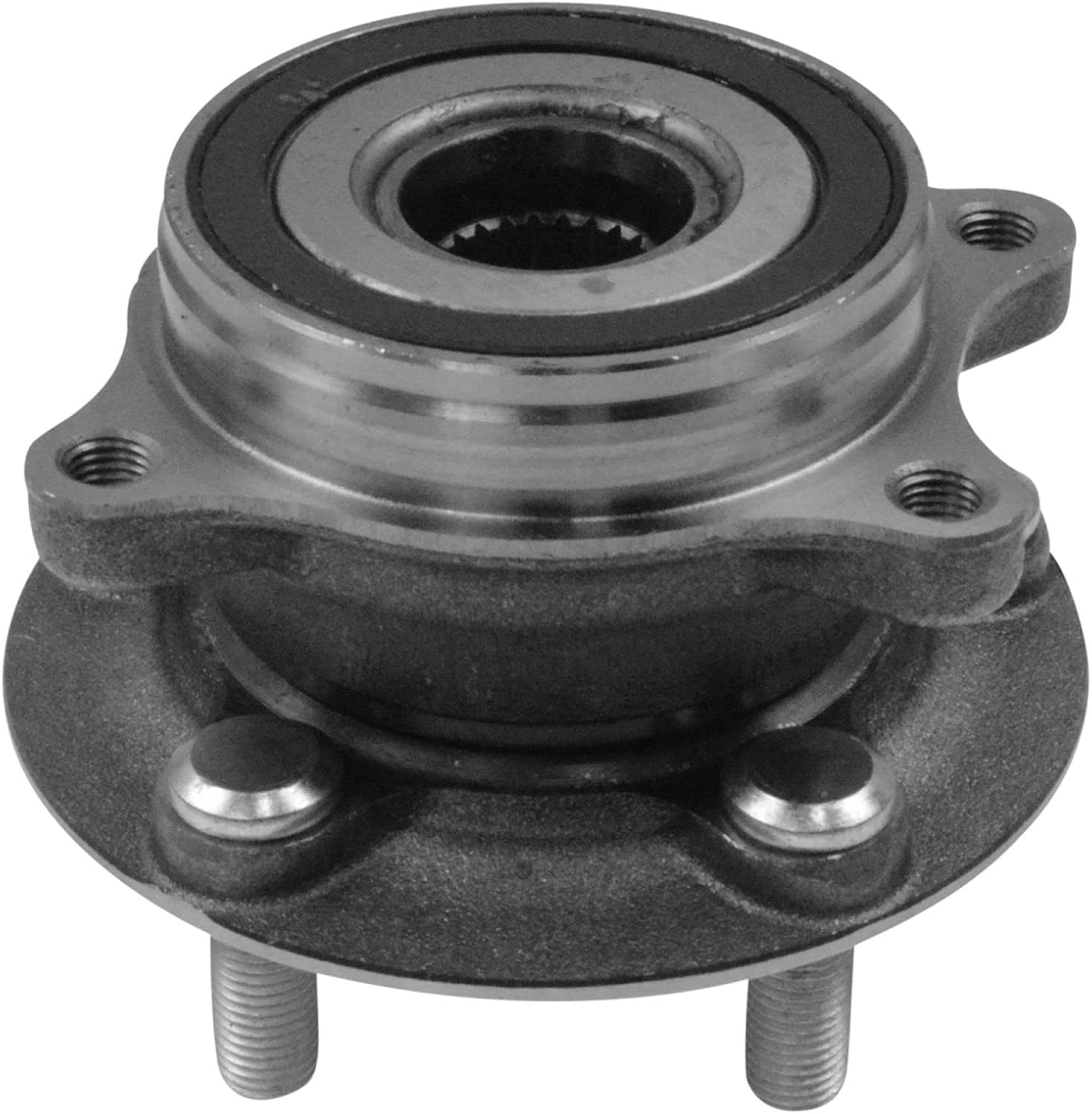 TRQ Front and Rear Wheel Bearing and Hub Assembly Set 4 Piece Compatible with 2010-2015 Toyota Prius 2012-2015 Prius Plug-in