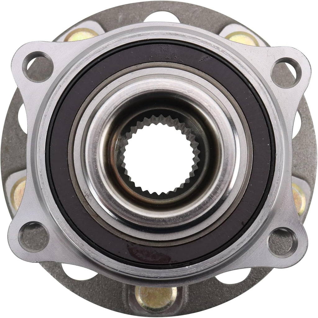 TRQ Left and Right Wheel Bearing and Hub Assembly Set 2 Piece Compatible with 19-23 Hyundai Santa Fe AWD 20-23 Palisade AWD 22-23 Santa Cruz 20-22 Kia Telluride AWD 21-23 Sorento 22-23 Carnival