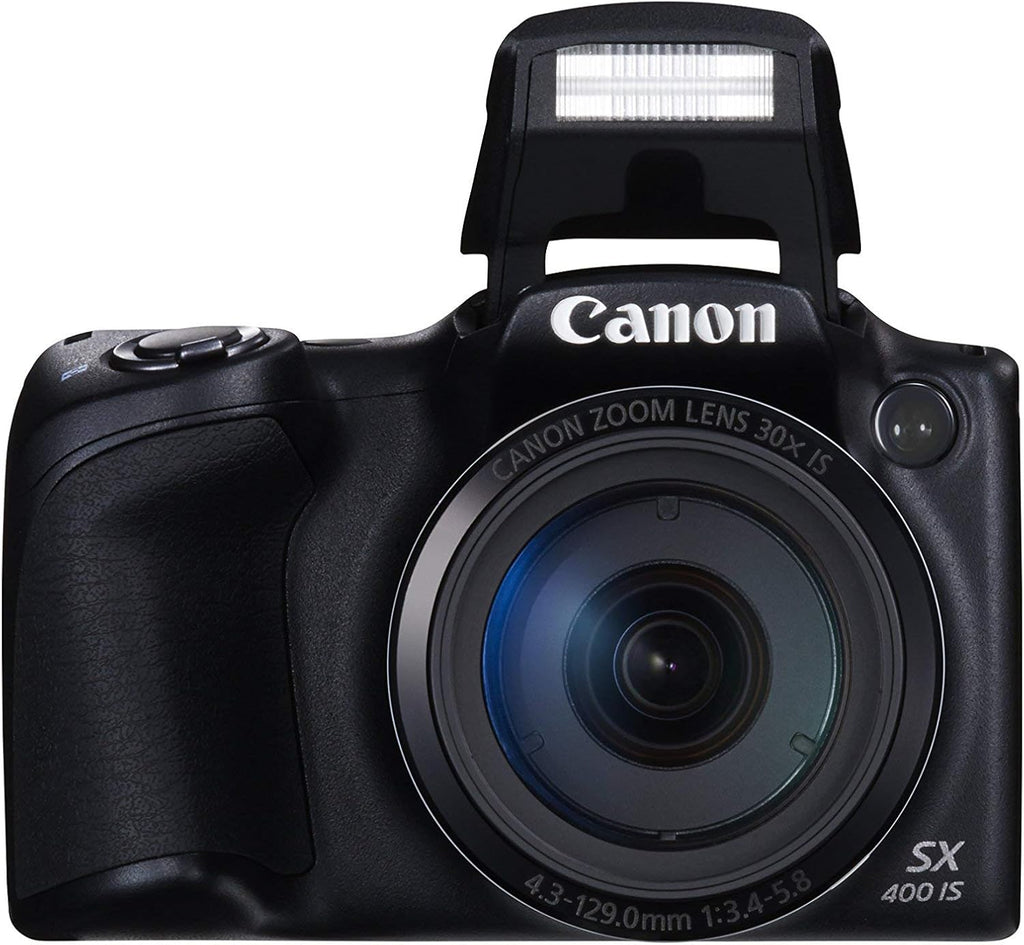 Canon PowerShot SX400 Digital Camera with 30x Optical Zoom Black (Renewed)
