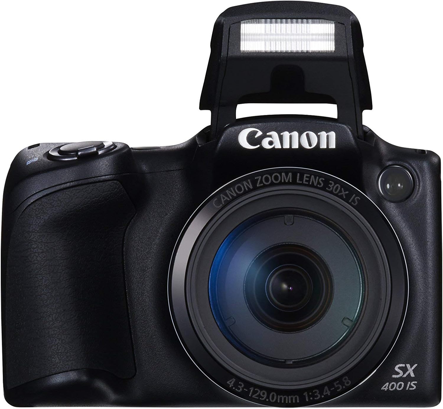 Canon PowerShot SX400 Digital Camera with 30x Optical Zoom Black (Renewed)