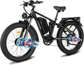 5000w Dual Motor Electric Bicycles, 60V Battery E-Bike with 45 MiIe P-Hour Electric Bike for Adults, 26 Fat Tire Hunting Ebike for All Terrain, Full Suspension Electric Ebike