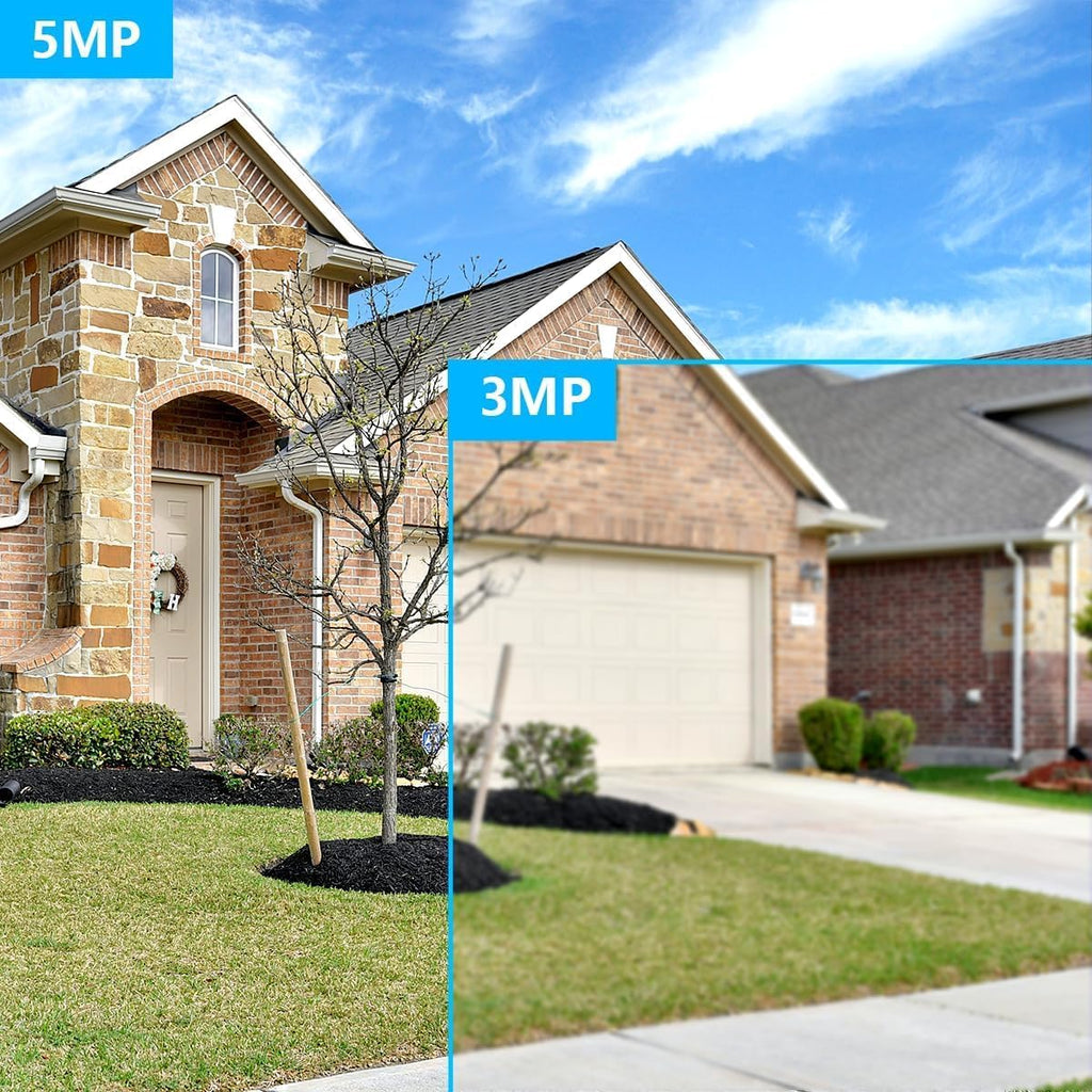 (2026 Update 120 Day Storage) 5MP PT Wireless Security Camera System with AI Human Tracking, Dual-Band 2.4G&5G WiFi, 130° Wide Angle, 2-Way Audio, No Monthly Fee, Outdoor Home Security Kit
