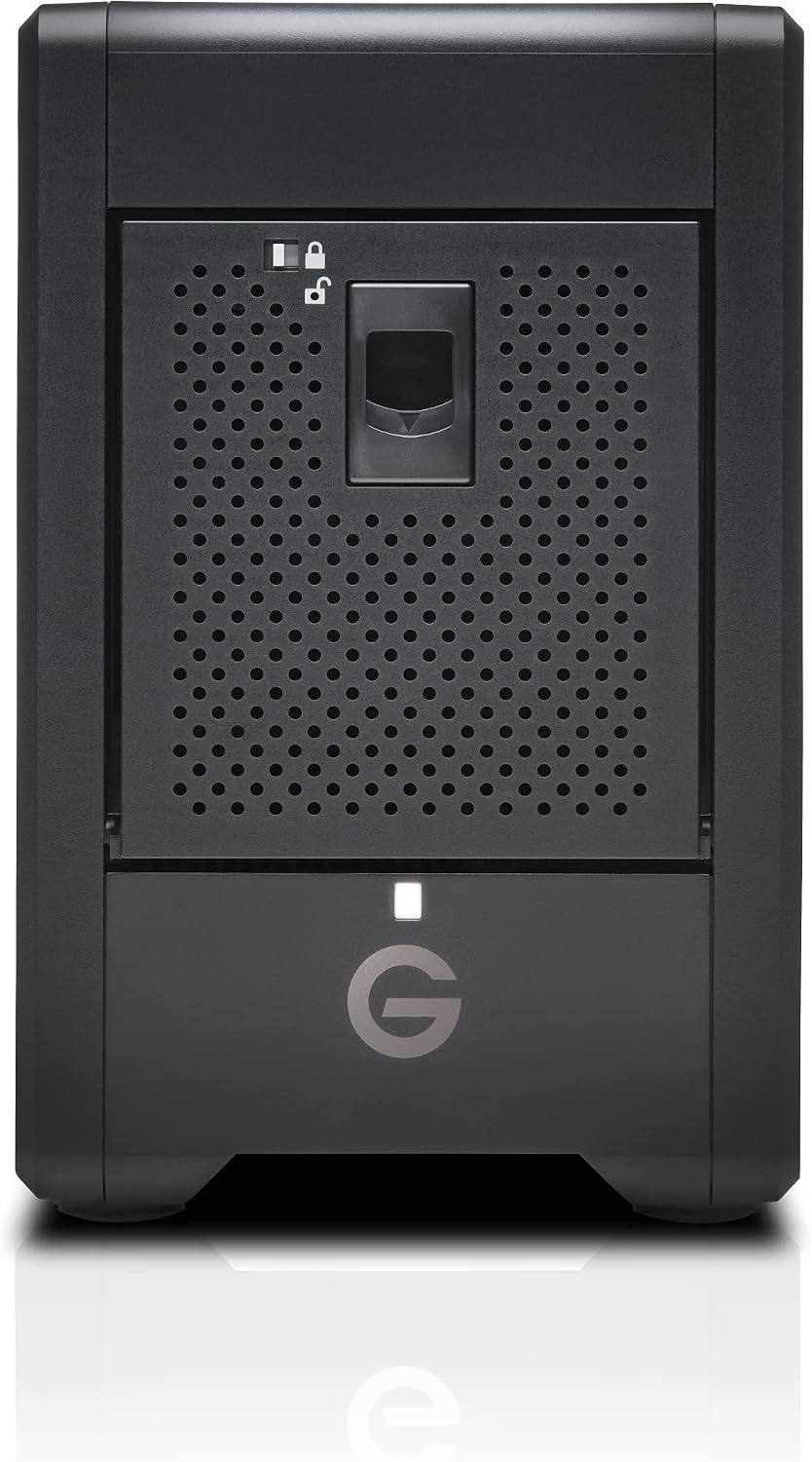 SanDisk Professional 24TB G-RAID Shuttle 4 - Enterprise-Class 4-Bay External Hard Drive, Thunderbolt 3 and USB-C, Transportable, Hardware RAID - SDPH34H-024T-NBAAB