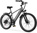 Cybervelo 750W Peak Electric Bike for Adults,up 80 Miles Removable Battery Ebike, 26' Electric E Bike with 7-Speed,Adult Electric Bicycles for Commute Beach Snow Womens/Man All Terrain