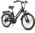 24 Inch Electric Bike for Adults, Step Through Ebike for Women, Peak 1000W Motor 22MPH, 48V 20AH Removable Battery Up to 70 Miles, 7 Speed Dual Shock Absorber, City Cruiser Commuter Bicycle