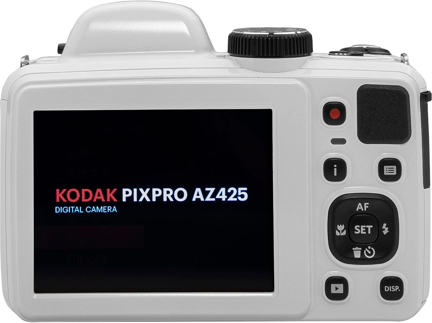 Kodak PIXPRO AZ425 Digital Camera + Camera Case + 128GB Memory Card (White)