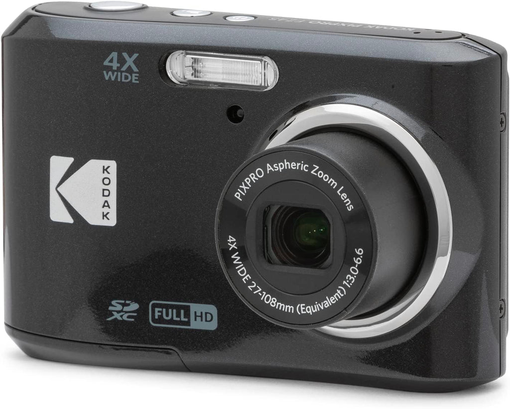Kodak FZ45BK PIXPRO FZ45 16MP Digital Camera, Black Bundle with Lexar 32GB High-Performance 800x UHS-I SDHC Memory Card + Deco Photo Point and Shoot Field Bag Camera Case