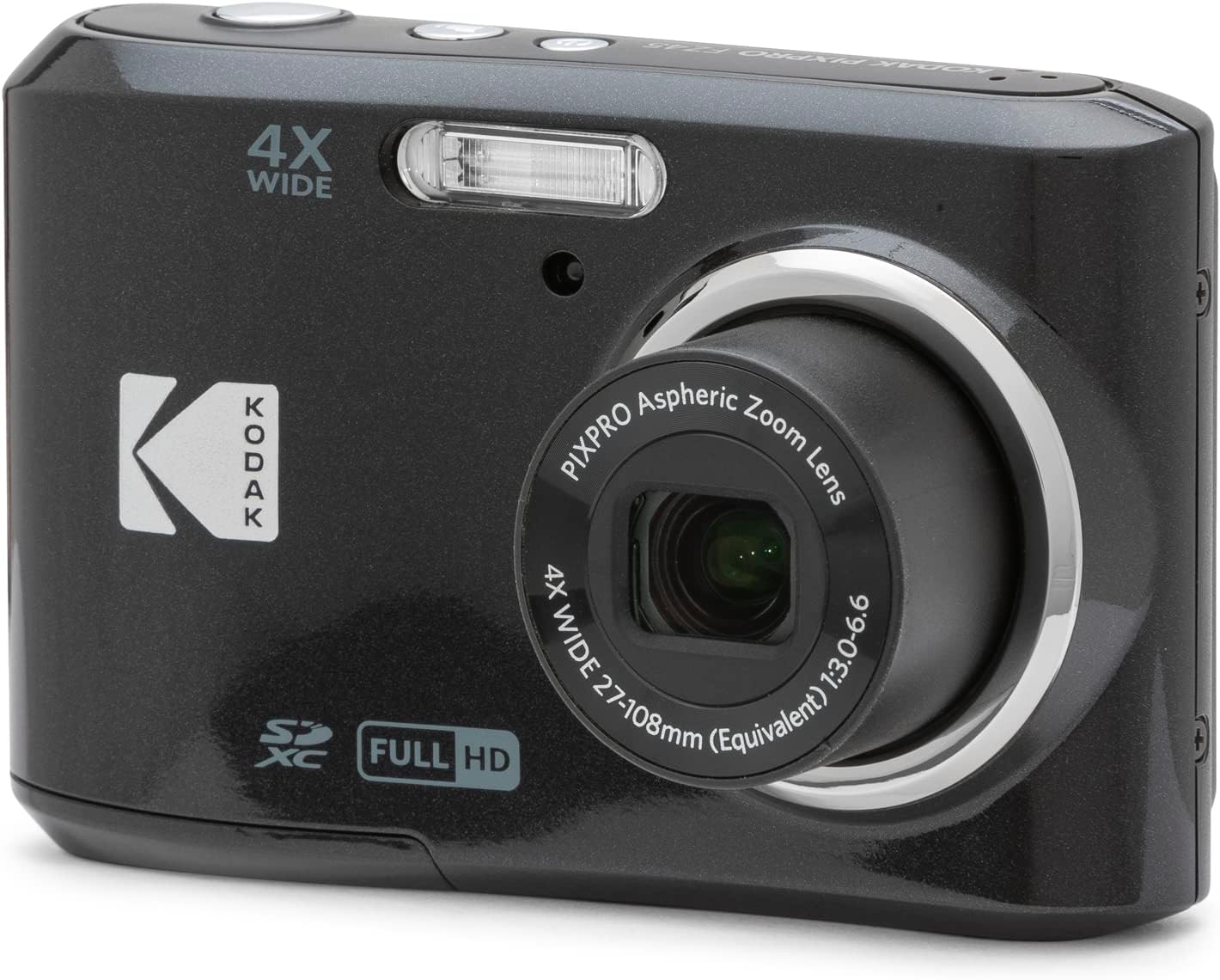 Kodak FZ45BK PIXPRO FZ45 16MP Digital Camera, Black Bundle with Lexar 32GB High-Performance 800x UHS-I SDHC Memory Card + Deco Photo Point and Shoot Field Bag Camera Case