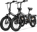 bluebiko 1000W Folding Electric Bike, 48V 20AH Large Removable Battery E Bike, 80 Miles Max Range, 20' Fat Tire Electric Bike for Adults, Adult Electric Bicycles for Commute Beach Snow