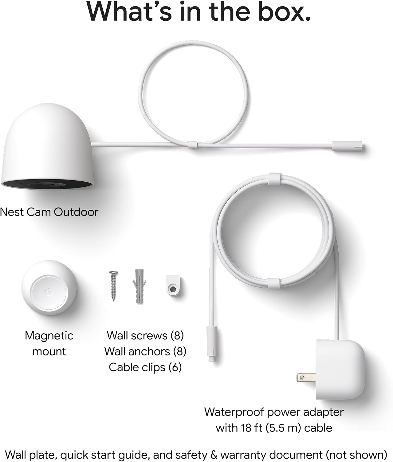 Google Nest Cam Outdoor (Wired, 2nd Gen) - 2 Pack - Security Camera with 2K Video and Gemini, Night Vision, 2-Way Audio - Works with Google Home - 2025 Model - Snow