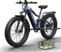 PUCKIPUPPY Electric Bike for Adults 960W, 48V 20AH Battery Adult Ebike, Full Suspension 26' Fat Tire E Bike, 28MPH 80Miles Range Mountain Electric Bicycle, 7 Speed, Hydraulic Disc Brakes