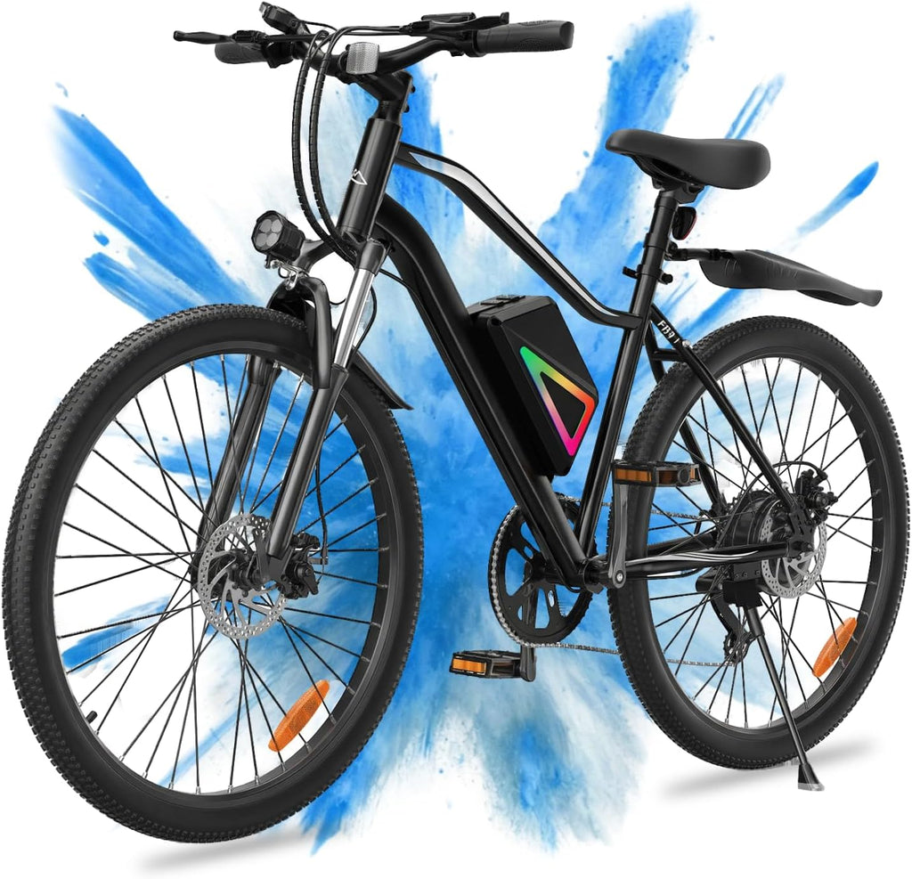 Electric Bike - Electric Bike for Adults, 1500w/1000W/750W Peak Motor, Up to 55 Miles, 20MPH EBike, 26'' Tires Lightweight E Bike for Commuting Mountain Road Sand