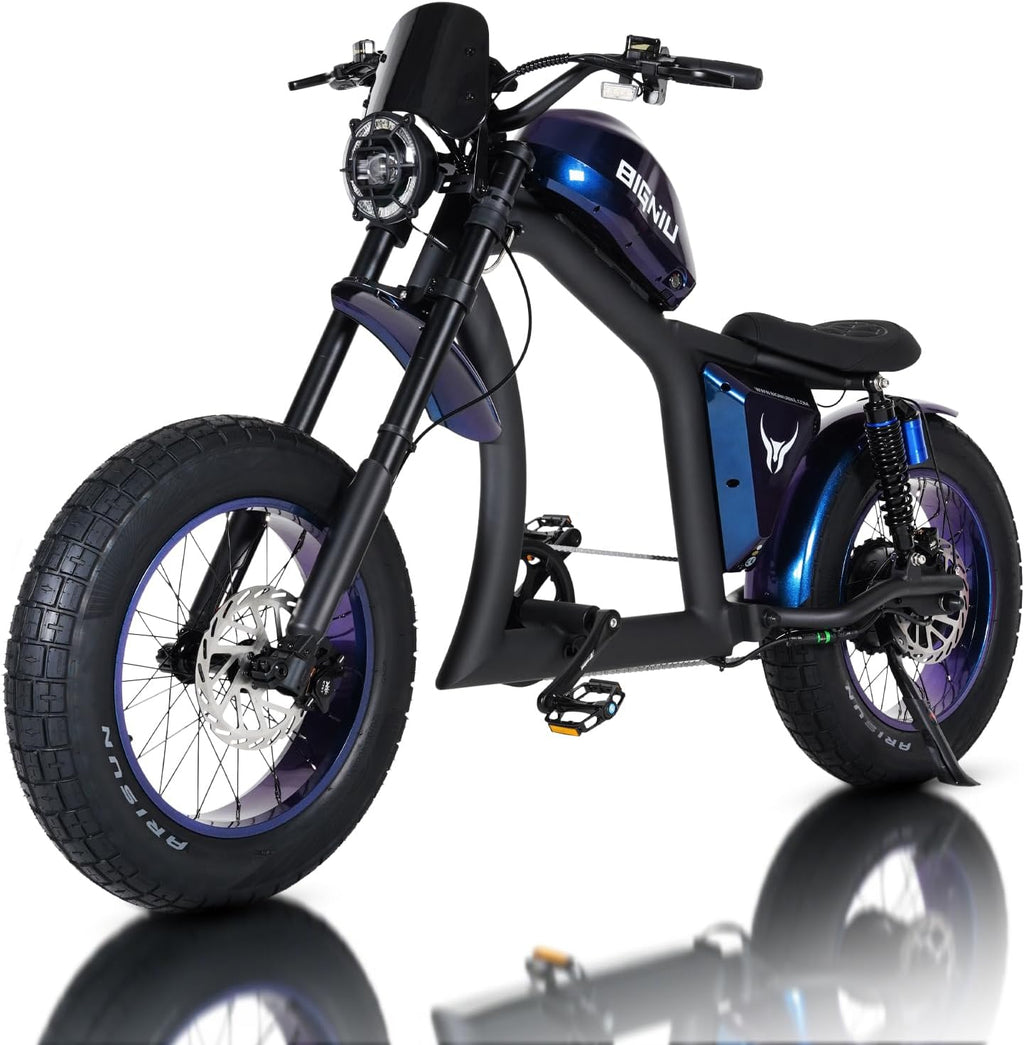 BIGNIU BG-X Electric Bike for Adults,1500W Brushless Motor 48V/31.5Ah Up to 40 Miles E-Bike Front/Rear Turn Signal Dual Suspension Ebikes