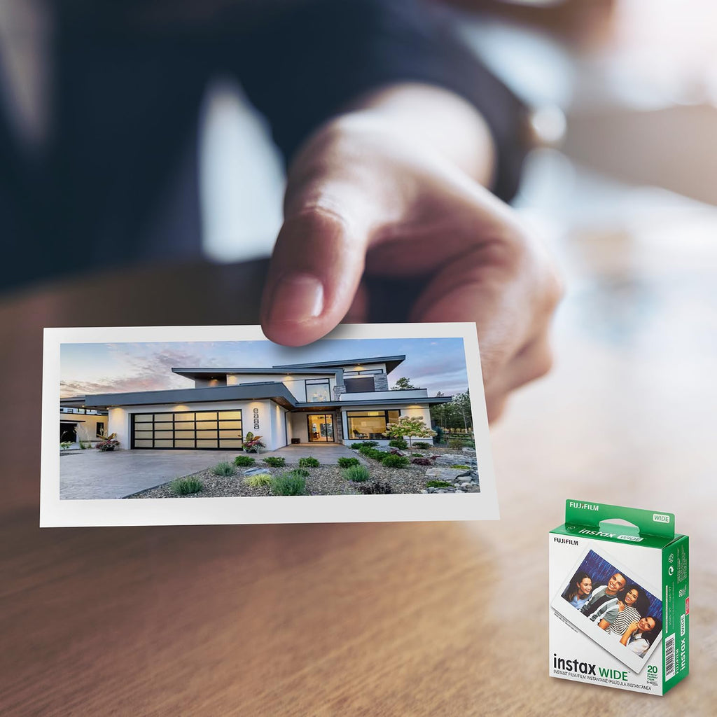 Fujifilm Instax Wide Instant Film Photo Microfiber Cloth – Compatible with Instax Wide 400, 300, 210, and 200 Cameras (80 Prints)