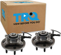 TRQ 2 Piece Wheel Bearing & Hub Assembly Set Compatible with 2009-2010 Ford F-150