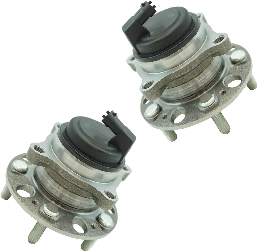 TRQ Front Driver and Passenger Side Wheel Bearing and Hub Assembly Set 2 Piece Compatible with 2009-2014 Hyundai Genesis 2011-2016 Equus