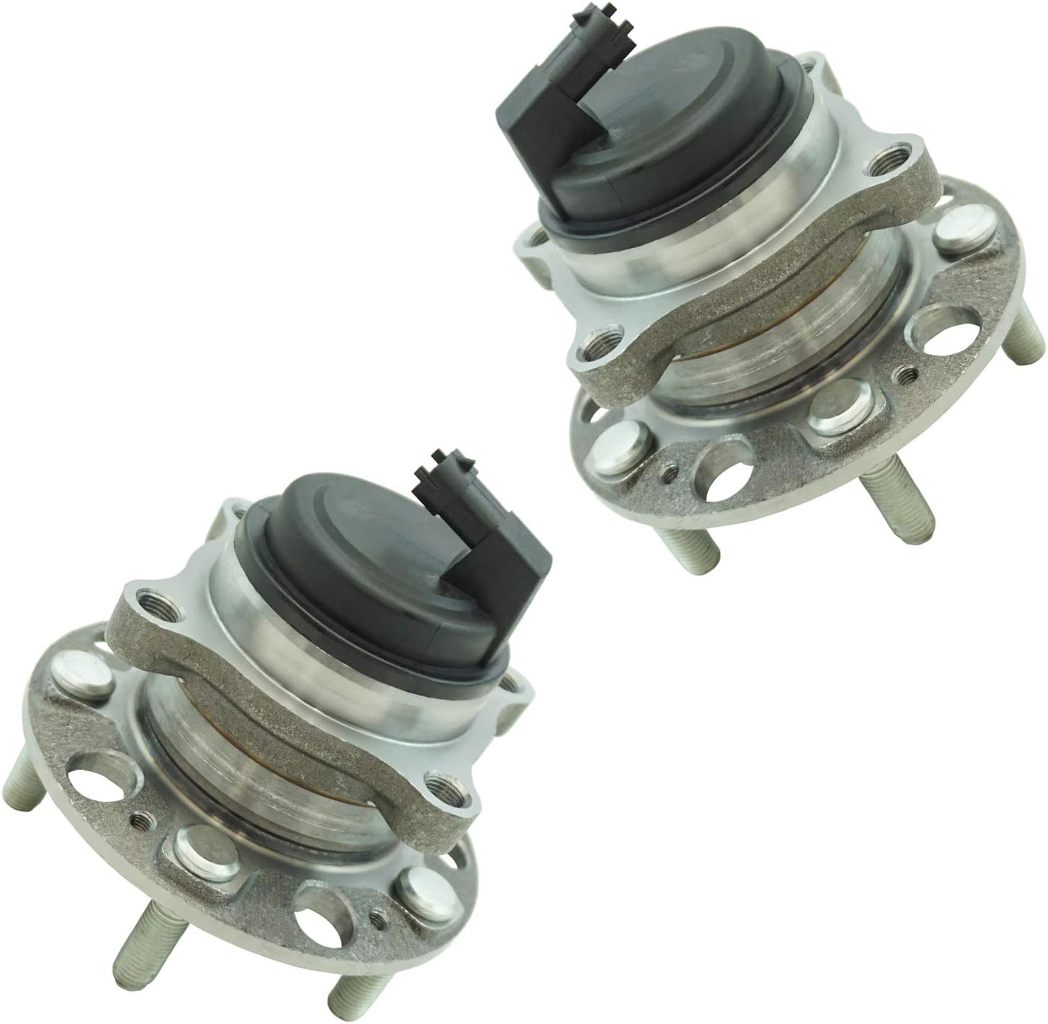 TRQ Front Driver and Passenger Side Wheel Bearing and Hub Assembly Set 2 Piece Compatible with 2009-2014 Hyundai Genesis 2011-2016 Equus