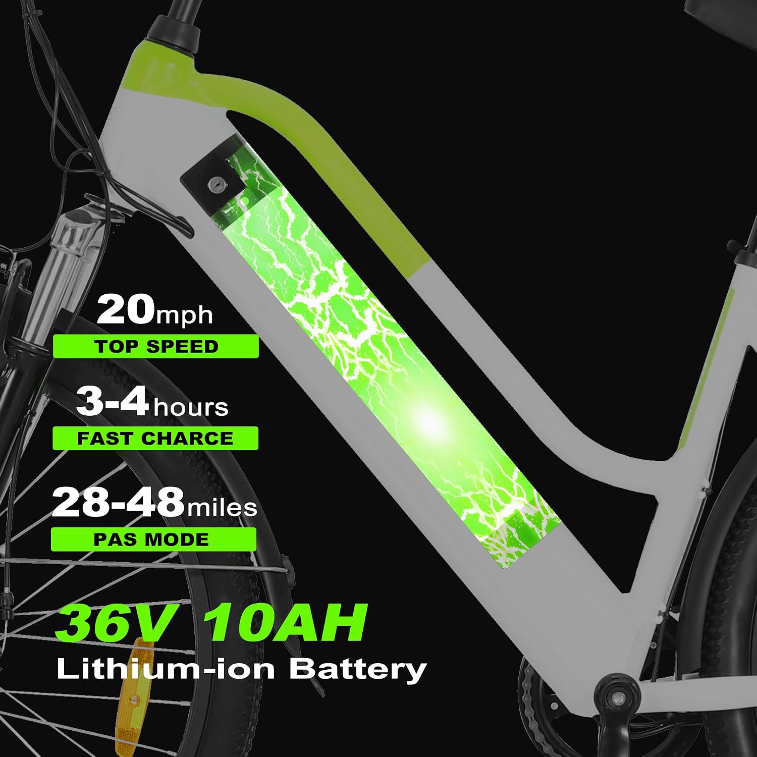 ZNH Electric Bike for Adults with 1000W Motor & 624/940.8 Wh Built-in Removable Battery, 70Miles 25 MPH Step Thru Electric Bicycle, 24'/26' Commuter E Bikes with 7-Speed, UL 2849 Certified