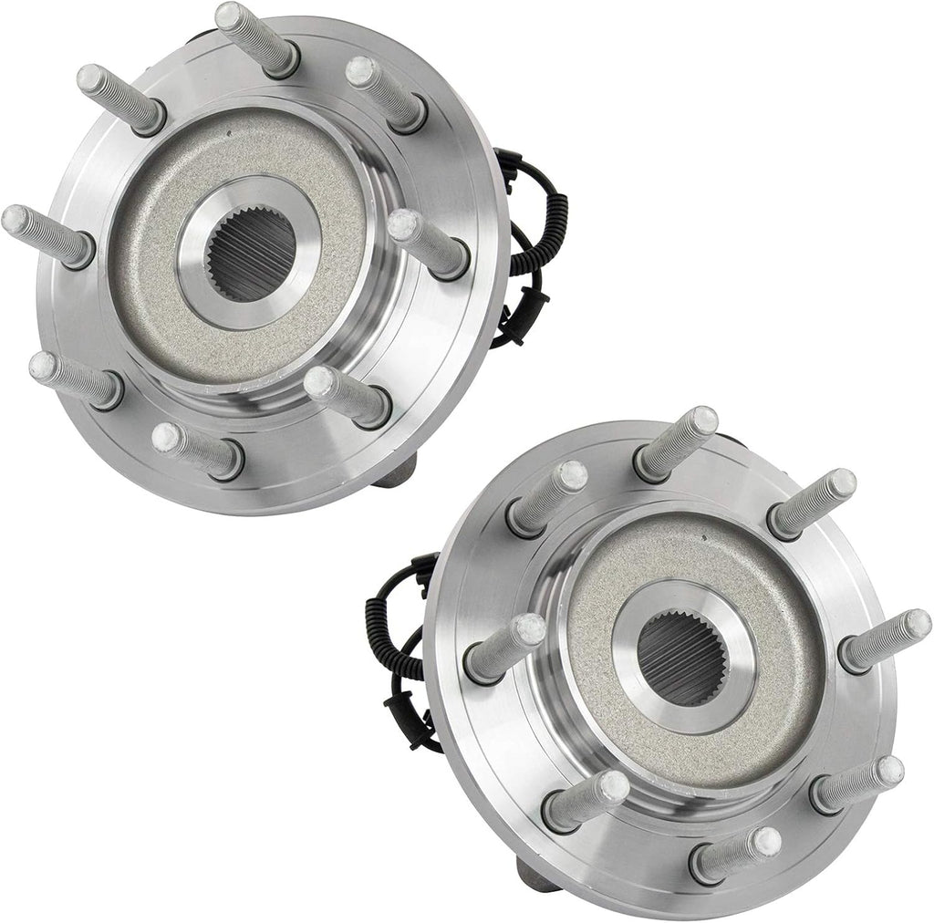 TRQ Front Left and Right Wheel Bearing and Hub Assembly Set 2 Piece Compatible with 14-18 Ram 2500 15-18 3500 2014 3500 Regular Cab 4WD 2014 3500 Cab and Chassis 4WD 2014 3500 Cab and Chassis RWD