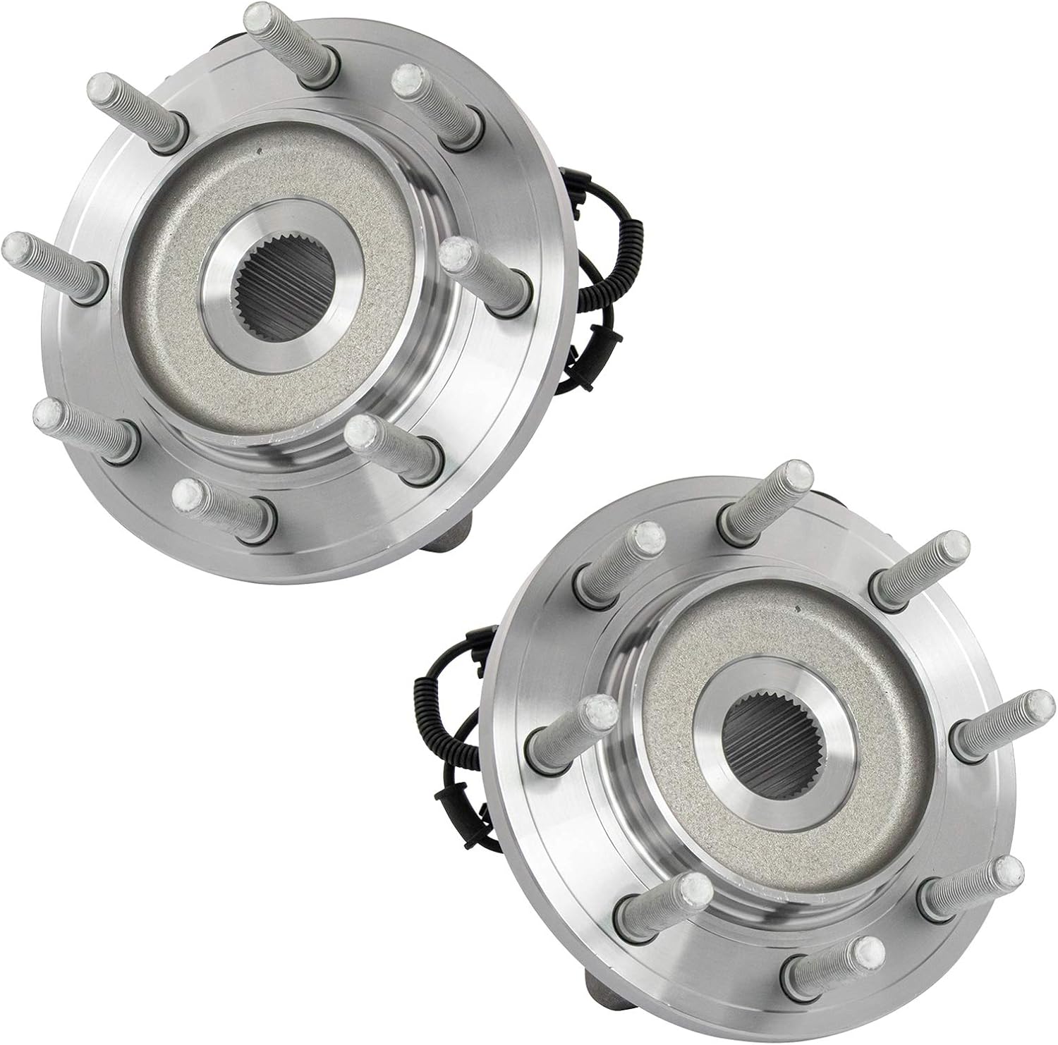 TRQ Front Left and Right Wheel Bearing and Hub Assembly Set 2 Piece Compatible with 14-18 Ram 2500 15-18 3500 2014 3500 Regular Cab 4WD 2014 3500 Cab and Chassis 4WD 2014 3500 Cab and Chassis RWD