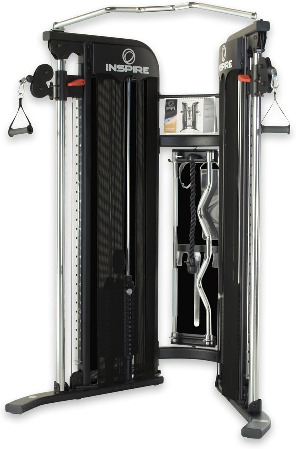 Inspire Fitness FT1 Functional Trainer - Compact at Home Workout Machine with Accessories - Two 165 lb Weight Stacks - Smooth Glide Cable Machine