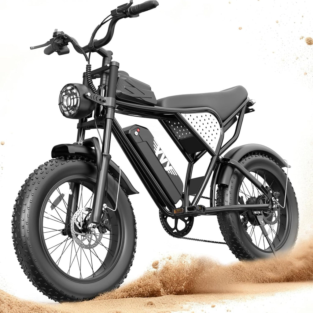 YVY Electric Bike for Adults: 1000W-3000W High Power Dual Motor for Powerful Hill Climbing, UL2849 Certified 20' Fat Tires All-Terrain eBike, Multiple Battery & Long Range Options