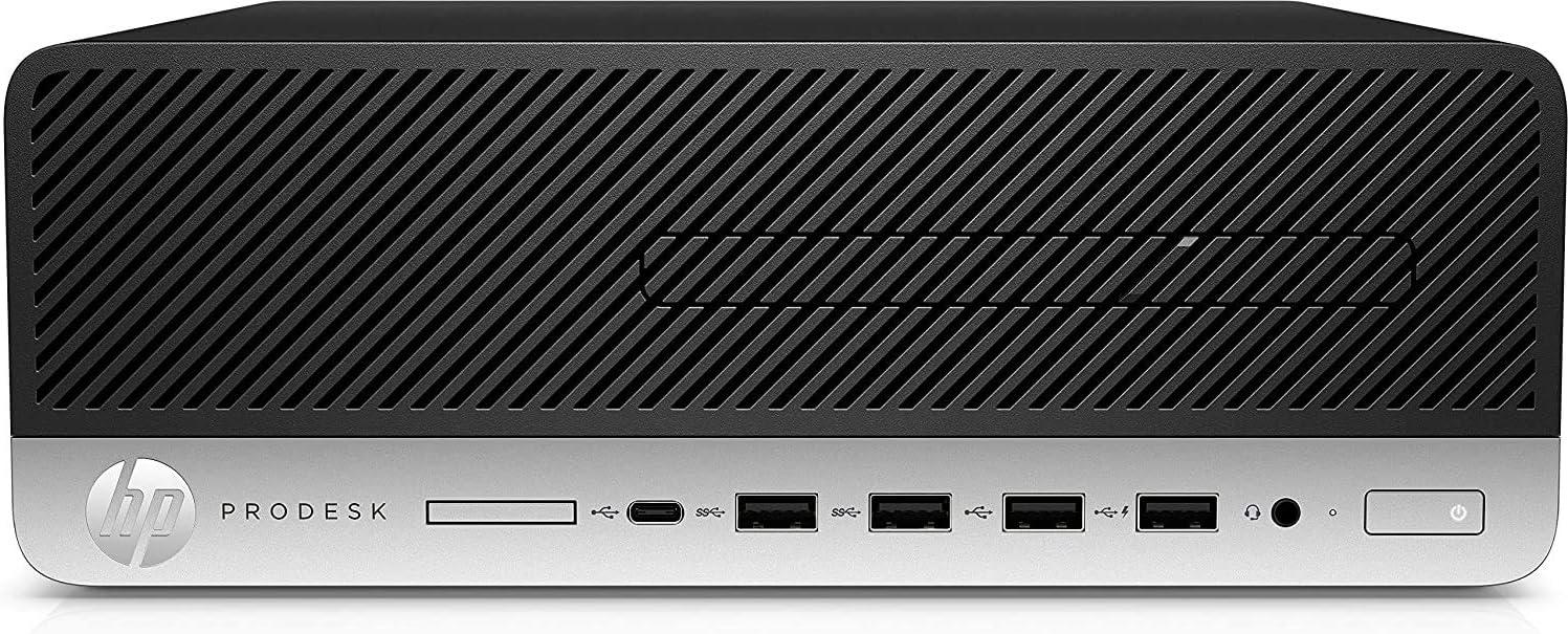 HP ProDesk 600 G4 SFF Desktop Computer, Intel Hexa Core i5-8500 3.0GHz, 16GB DDR4 RAM, 256GB PCIe SSD, Type-C, 2 Display Ports, Keyboard & Mouse, Black, Windows 11 Pro (Renewed)