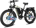 5000w Dual Motor Electric Bicycles, 60V Battery E-Bike with 45 MiIe P-Hour Electric Bike for Adults, 26 Fat Tire Hunting Ebike for All Terrain, Full Suspension Electric Ebike
