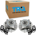 TRQ Front Left and Right Wheel Bearing and Hub Assembly Set 2 Piece Compatible with 14-18 Ram 2500 15-18 3500 2014 3500 Regular Cab 4WD 2014 3500 Cab and Chassis 4WD 2014 3500 Cab and Chassis RWD