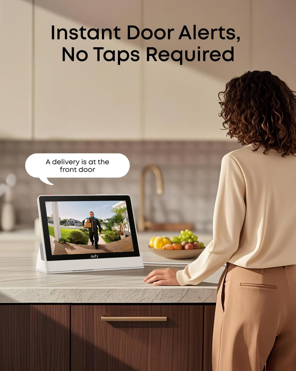 eufy Security eufy Smart Display E10, Smart Home Hub, 8' Control Panel, Compatible Devices, Four Views on One Screen, Instant Door Alerts, Daily Event Reports, One Tap Control