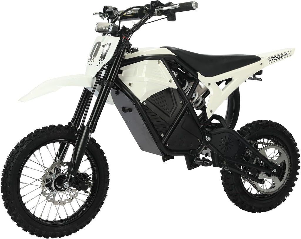 2500W Electric Dirt Bike for Teens & Adults - 37MPH Off-Road EBike, 48V 23AH Removable Battery E Bikes, 14'/12' Fat Tires Bicycle, Hydraulic Brakes Mountain Trail Motorcycle for Ages 13+