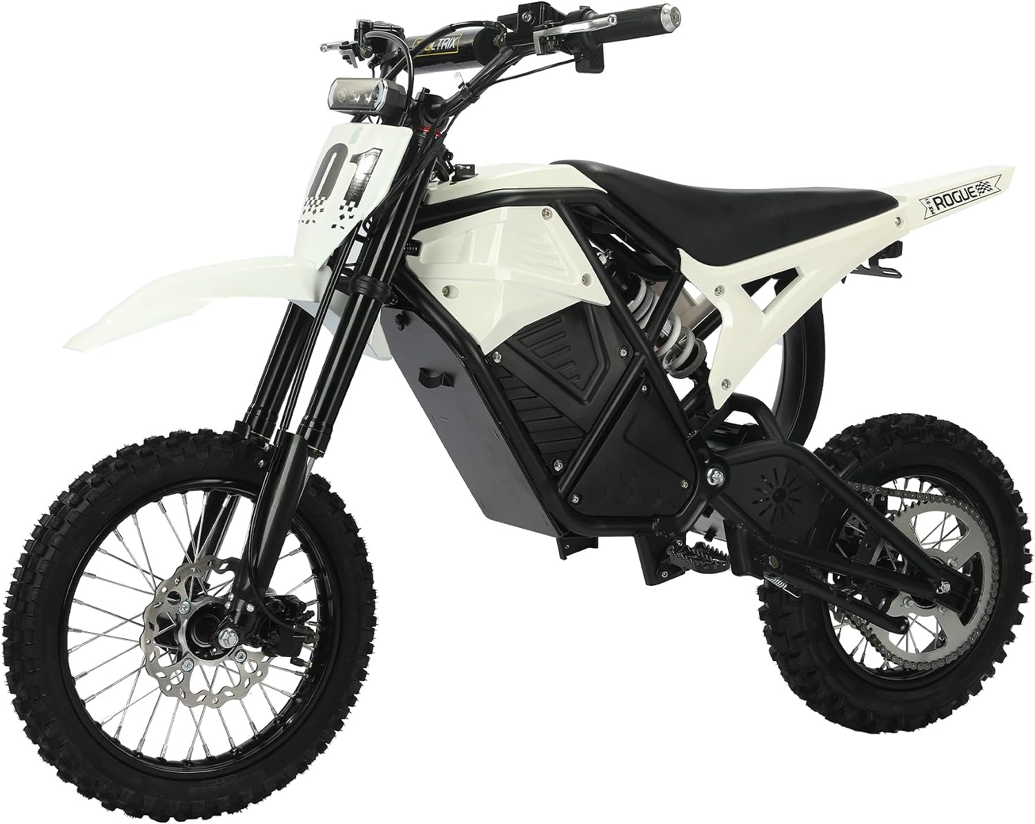 2500W Electric Dirt Bike for Teens & Adults - 37MPH Off-Road EBike, 48V 23AH Removable Battery E Bikes, 14'/12' Fat Tires Bicycle, Hydraulic Brakes Mountain Trail Motorcycle for Ages 13+